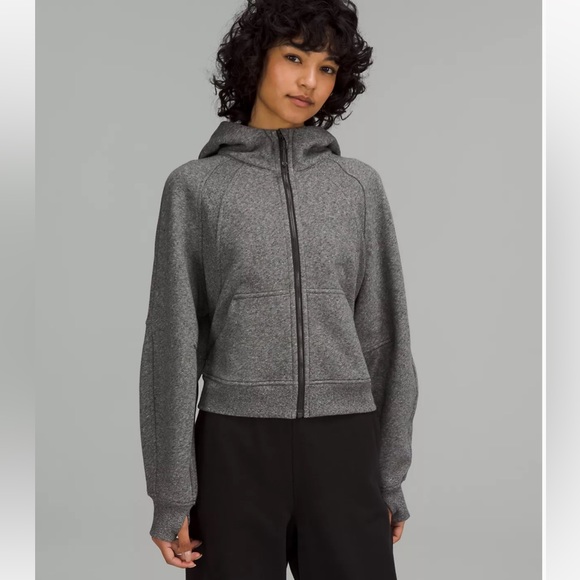 NWT Lululemon Scuba Oversized Full Zip Hoodie carbon dust - Picture 5 of 6